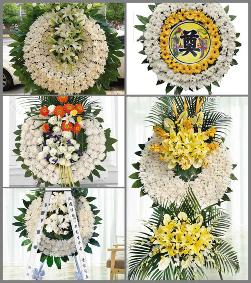 福建龙岩上杭县旧县镇全坊村花圈速递